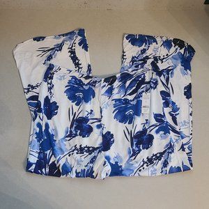 Elysian Blue & White Floral Pants